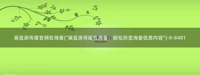 麻豆视频
